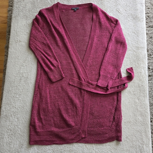 Theory lightweight wrap cardigan size medium - Picture 6 of 12